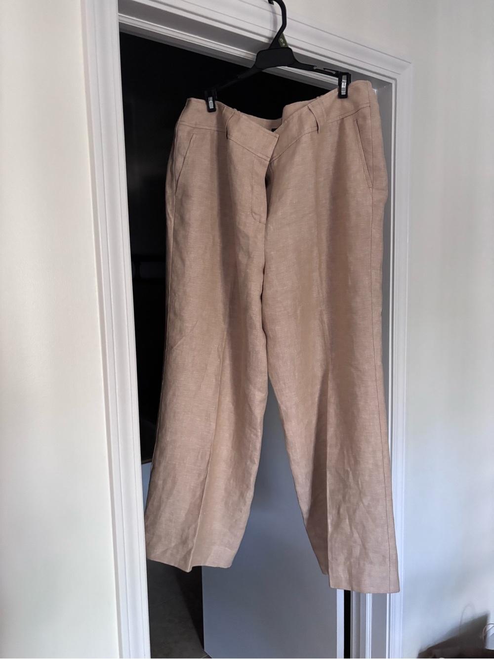 Talbots women’s  Linen-Blend pants  in Light Taupe